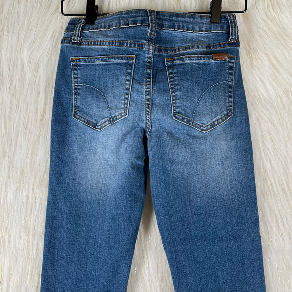 Joes Jeans Girls Skinny Jeans Blue Medium Wash Denim Adjustable Waist 10 - Picture 7 of 9